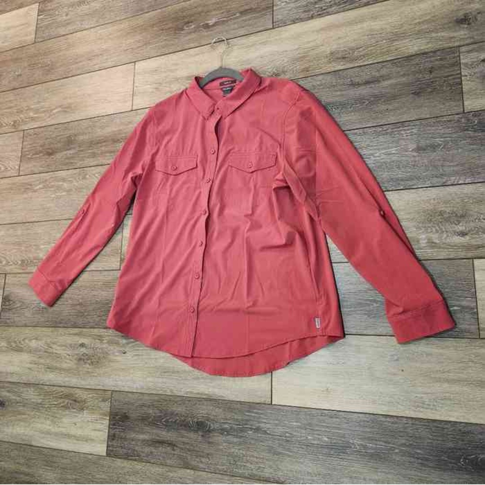 Vibrant Coral Long Sleeve Shirt